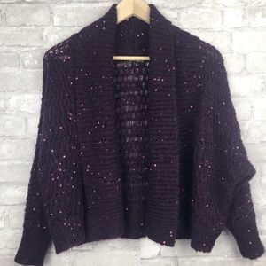 Express | Mohair Open Front Cardigan Dolman Sleeve